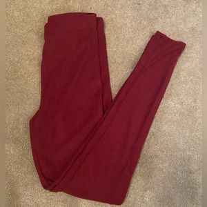 Fashion Nova Burgundy Leggings